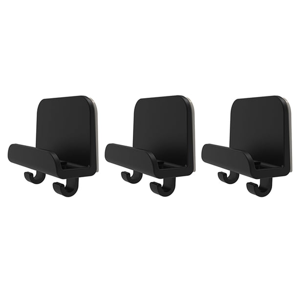 Soporte de soporte de montaje en pared de 3 piezas Soporte de ABS adhesivo de doble cara para Ebook / Tablet / Smartphone AweSitey EL3348-01B