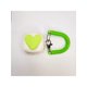 thumbnail image 1 of 2pcs/Set Clear Glitter Colorful Heart Design Earphone Charging Case Cover Compatible With Galaxy, Anti-Scrape Protective Case Cover/ Pink Heart Clear, 1 of 3