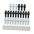 thumbnail image 2 of DimyFew 26 Pieces Table Soccer Men Repair Parts Football Machine Accessories Black White, 2 of 9