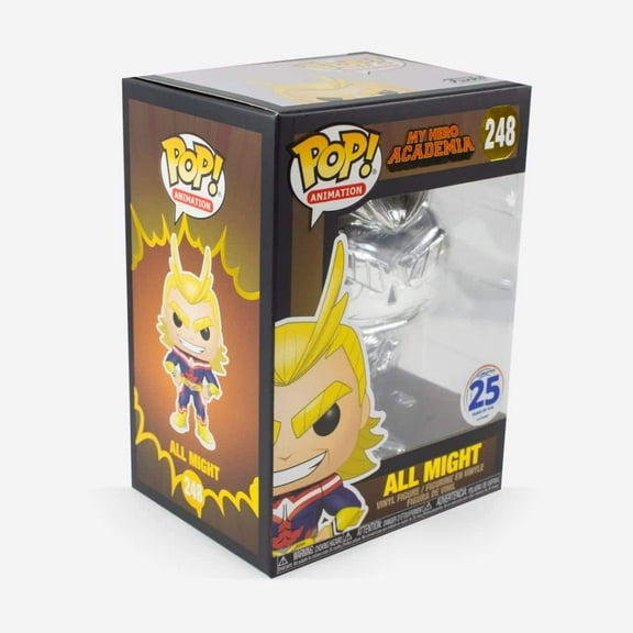 Funko POP! My Hero Academia - All Might (Chrome) Vinyl Figure #248 Funimation Exclusive [READ DESCRIPTION]