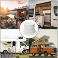 thumbnail image 2 of 2 Pcs RV Camper Trailer Roof Duct Vent Covers Fits 1 to 2 3/8 Inch Pipes black, 2 of 9