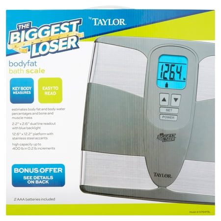 The Biggest Loser® by Taylor 5794FBL Body Composition Analysis Bathroom Scale
