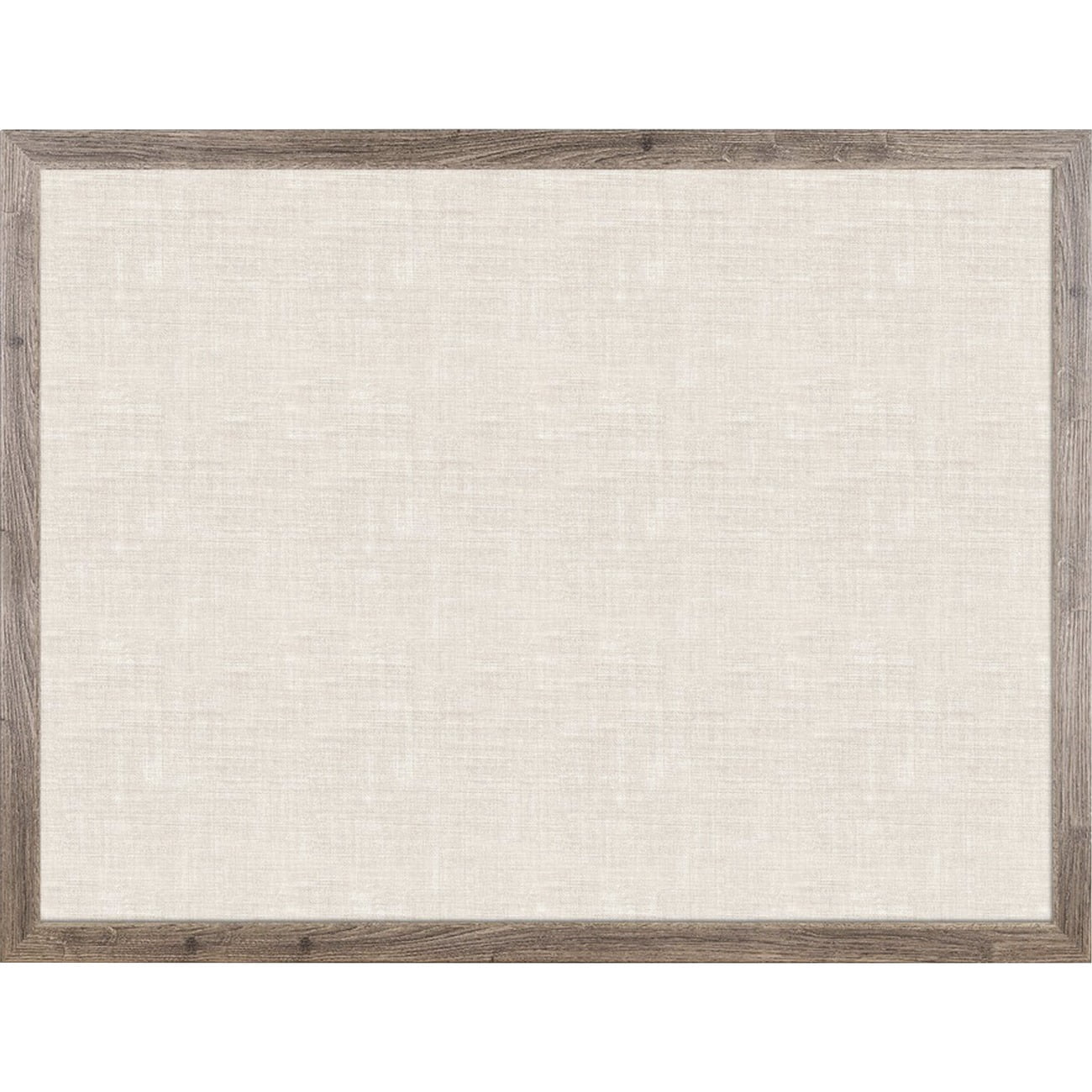 U Brands Linen Bulletin Board, 47" X 35" , Rustic Wood Frame (4894u0001)