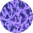 thumbnail image 1 of Ahgly Company Indoor Round Abstract Purple Modern Area Rugs, 8' Round, 1 of 4