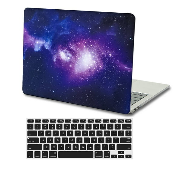 KSK KAISHEK Hard Shell Case Cover Compatible with 2019-2016 Rel. Newest MacBook Pro 15" Retina Display Touch ID + Black Keyboard Cover Model: A1990&A1707 Galaxy 5_4