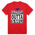 thumbnail image 1 of W Republic Apparel 511-150-R58-02 Southern Methodist University Straight Outta College Tee for Men - Red, Medium, 1 of 1