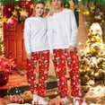 thumbnail image 2 of Christmas Pajama Pants for Women Men Couples Xmas Pjs Pants Pajama Bottom Xmas Costume Sleepwear Matching Pajamas for Christmas Gifts, 2 of 8