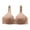 Beige, variant on Sngxgn Women's Comfort Wireless Bra Seamless T-Shirt Bra(Khaki,36)