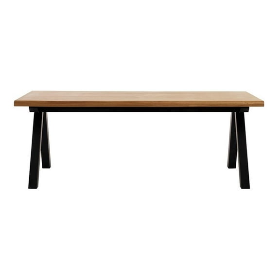 Modern Scandinavian Wavy Edge Dining Table with Wlid Oak