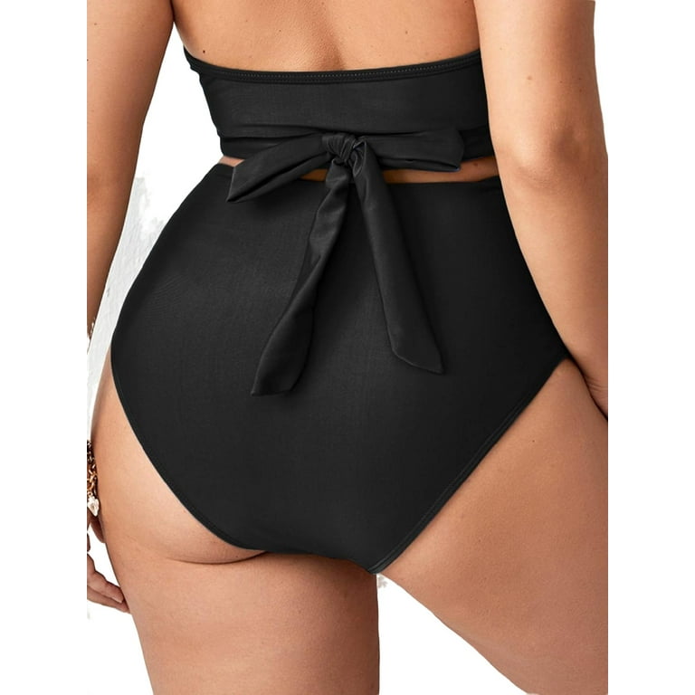 Black swimsuit cheap bottoms walmart