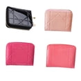 thumbnail image 2 of Monedero de bolsillo para mujer, pequeño tarjetero, carteras plegables de niña, cuero de PU, monederos a cuadros para mujer, bolso con cremallera Eigraketly BB6694-01, 2 of 7