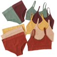 thumbnail image 2 of Conjunto de sujetador y bragas sin costuras para mujer, sujetador de realce, Top corto, bragas de cintura alta, conjunto de lencería Sexy, Bralette de espalda baja, conjunto de ropa interior de Fitness Tan Jianjun unisex, 2 of 2