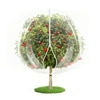 EcoSummer Extra Large Fruit Tree Netting Bag with Drawstring & Zipper, 12x10FT 60 Mesh Plant Cover Net, Reusable Garden Netting for Protecting Plants, Vegetables, Shrubs from Birds Squirrels Insects