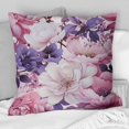thumbnail image 4 of Designart "Purple Springtime Bloom III" Floral Printed Throw Pillow, 4 of 5