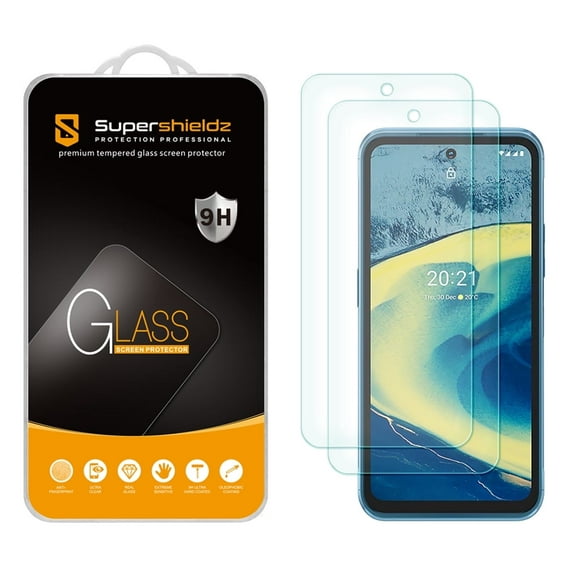[2-Pack] Supershieldz for Nokia XR20 Tempered Glass Screen Protector, Anti Scratch, Bubble Free