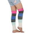 thumbnail image 4 of SNOWSONG Leg Warmers for Women Winter, Plus Size Leg Warmers Winter Striped Wool Warm Socks Womens Boot Covers Knee Protectors, Slouchy Leg Warmers 1 Pair of Foot Warmers Hot Pink One Size, 4 of 6