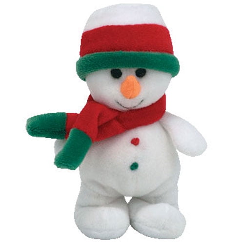 TY Jingle Beanie Baby FLAKESY the Snowman (4.5 inch)