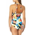 thumbnail image 2 of Anne Cole MULTI Printed High-Neck One-Piece Swimsuit, US 12, 2 of 3