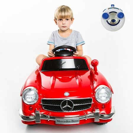 Costway RED MERCEDES BENZ 300SL AMG RC Electric Toy Kids Baby Ride on Car