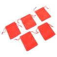thumbnail image 4 of 10 Drawstring Velvet Jewelry Bags Wedding Party Favor Gift Pouch Red, 4 of 10
