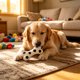 thumbnail image 5 of Juguetes Masticables para Perros de Látex con Sonido: Forma de Pelota de Baloncesto o de Fútbol con Huesos para Masticar Durante Mucho Tiempo, Limpiar Los Dientes, Aliviar El Estrés y Jugar de Forma, 5 of 6