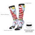 thumbnail image 4 of Fotbe Funny Christmas Gnome Calcetas Divertidas Estampadas para Hombre y Mujer, Calcetas de Algodón hasta la Rodilla para Caminar, Correr, Enfermería y Embarazo, 4 of 6