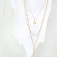 thumbnail image 6 of Dainty Triple Layered Charm Necklace, 6 of 7
