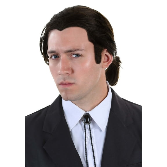 Pulp Fiction Vincent Vega Wig and Bolo Tie Set