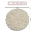 thumbnail image 2 of Home Weavers Modesto Collection 100% Cotton Tufted Round Bath Rugs, Extra Soft and Absorbent Bath Rugs, Non-Slip Round Bath Mats, Machine Washable, Round Bath Mats for Bathroom, 22" Round, Ivory, 2 of 5