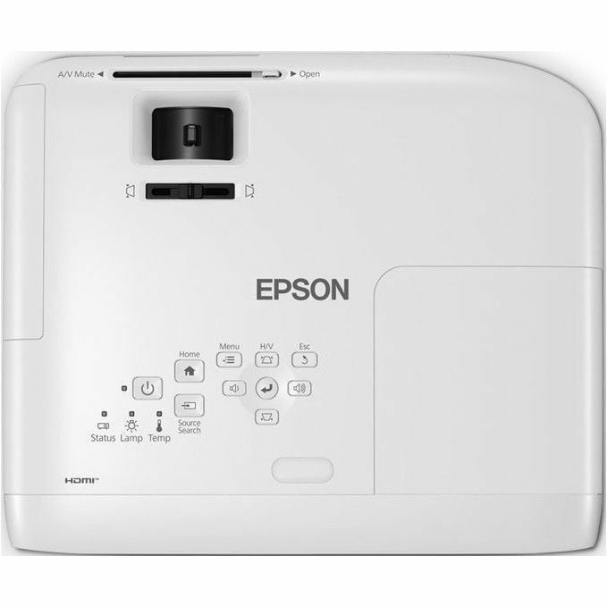 Epson PowerLite E24 3LCD Projector, 16:10, Ceiling Mountable, White