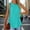 Mint Green, variant on Crewneck Soft Knit Tank Top Women Loose Fit Curved Hem Beach Tops Trendy Pack Shirt Running Tee Shirts Women Short Sleeve Active Wear