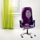 thumbnail image 5 of Funda elástica impresa para silla de ordenador, para silla de oficina, funda protectora Universal para silla de , a prueba de polvo, estir Púrpura Macarena Funda de asiento, 5 of 8