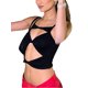 thumbnail image 5 of Camisola VISgogo con parte delantera torcida para mujer, sin mangas, con tiras finas y caladas VISgogo moda, 5 of 9