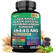 Zoyava Sea Moss Supplement, 19,445 MG All-in-One Formula with over 15  Super Ingredients, Extra Strength & High Potency, 60 Capsules, MADE IN USA