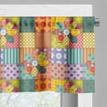 thumbnail image 5 of Ambesonne Colorful Valance & Curtain, Flower Polka Dots Mix, 55"x45", Multicolor, 5 of 6