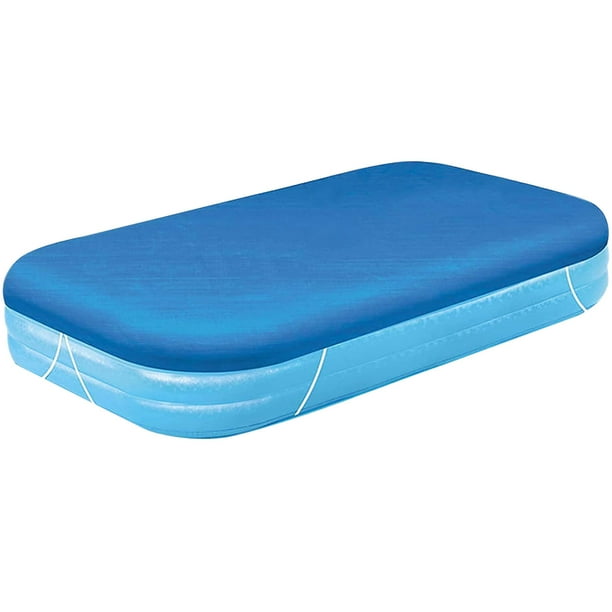 Muyoka Cubierta de piscina Rectángulo Cubierta de polvo inflable para piscina Cubiertas de piscina sobre el suelo Protector de piscinas al aire libre a prueba de polvo Accesorios de piscina para remar Muyoka Hogar