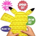 thumbnail image 3 of Pikachu - Juguete Pop Fidget para niños y adultos - Fidget para aliviar el estrés - Juguete antiestrés para apretar - Bloques de silicona para animales - Ligero y duradero Xemadio YZY1007, 3 of 7
