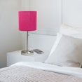 thumbnail image 6 of Mod Lighting and Decor Stick Lamp with USB Charging Port - 19.5" - Brushed Steel and Hot Pink, 6 of 9