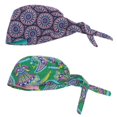 thumbnail image 5 of STARTIST 2 Pcs Chapeau de Chimiothérapie Anti-Poussière pour Femmes et Hommes, Fleur+vert, 5 of 5