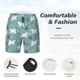 thumbnail image 3 of Fotbe whiter Snow bear Print Traje de Baño para Hombre – Shorts de Natación de Secado Rápido con Forro y Bolsillos-3X-Large, 3 of 6