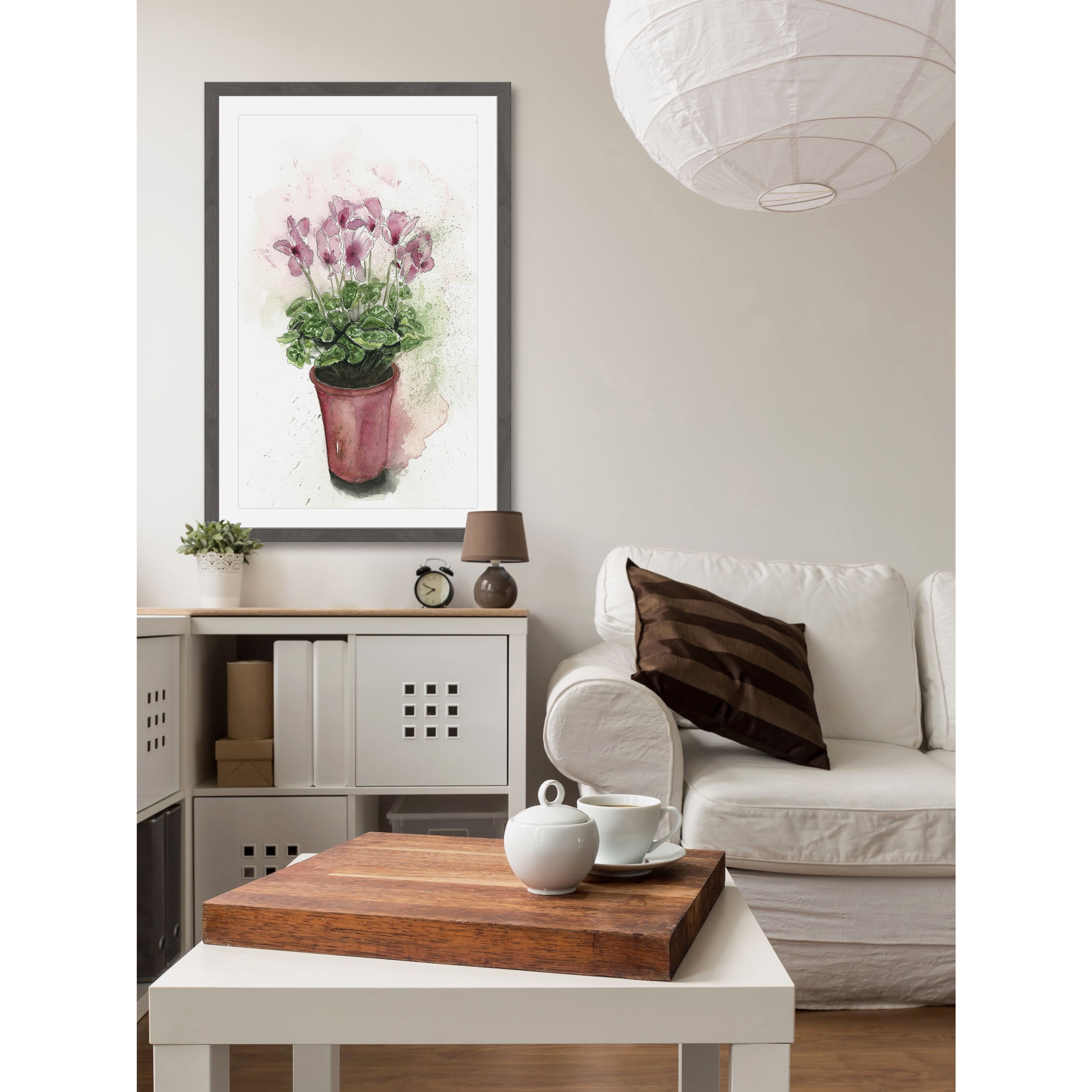 MARMONT HILL 'Cyclamen in Bloom' Framed Painting Print 20 x 30