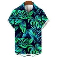 thumbnail image 3 of ZCFZJW Men's Hawaiian Shirt Big and Tall Regular Fit Casual Summer Short Sleeve Floral Button Down Graphic T-Shirts Tropical Holiday Beach Shirts Tops Multicolor#07 XXXXL, 3 of 3