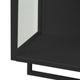 thumbnail image 6 of Royard Oaktree Metal Wall Cabinet with Glass Doors, Kitchen Storage Cabinet w/Shelves & Towel Bar, 6 of 7