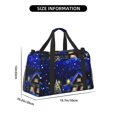thumbnail image 3 of Kdxio Christmas Night Travel Duffel Bag Gym Bag Weekender Travel Bag Gym Bag for Women &Men Airplane Travel Essentials for Flying, 3 of 7
