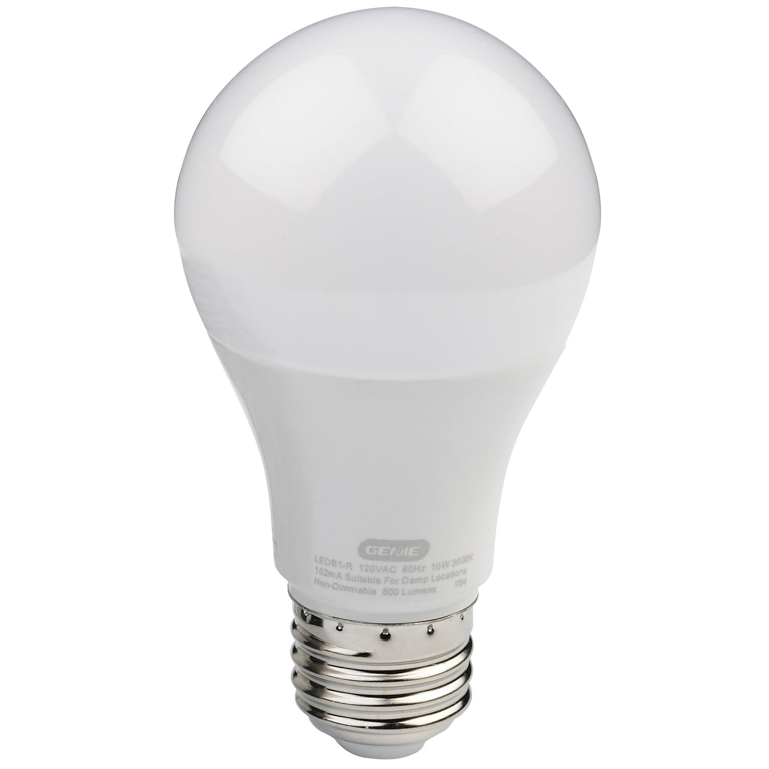 Genie Led Garage Door Opener Bulbs 2 Pack 60 Watt Equivalent 800 Lumens Made To Minimize Interference With Garage Door Openers Compatible With All Major Garage Door Opener Brands 2 Pack Walmart Com Genie Led Garage Door Opener Bulbs 2 Pack 60 Watt Equivalent 800 Lumens Made To Minimize Interference With Garage Door Openers Compatible With All Major Garage Door Opener Brands 2 Pack Walmart Com