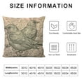 thumbnail image 6 of COMIO Throw Pillow Covers Sparrows Sitting On Blooming Tree Branch  Sketch for Adult  Decorative Square Pillowcases Cushion Cover  2pcs White, 6 of 6