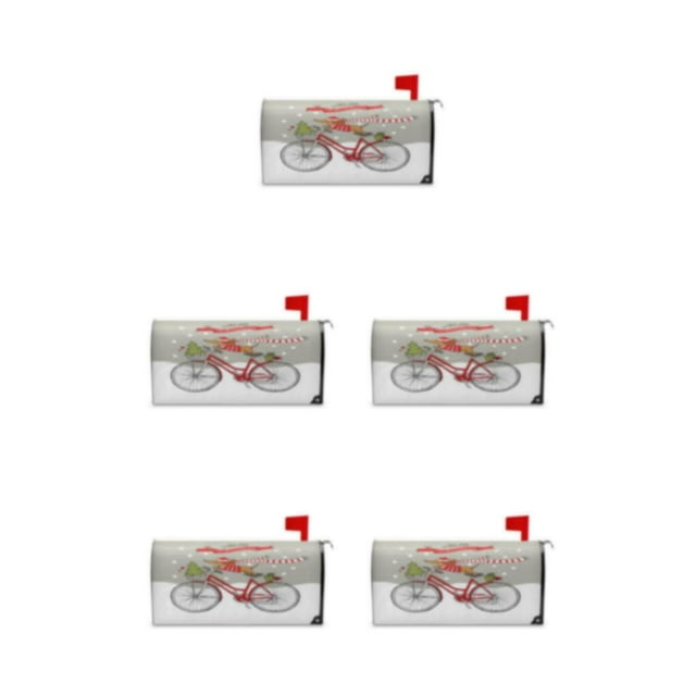 tredstone Brighten Up Mailbox Vibrant Christmas Deer Pattern Sleeve Standard Size YTYH2309039 5Set