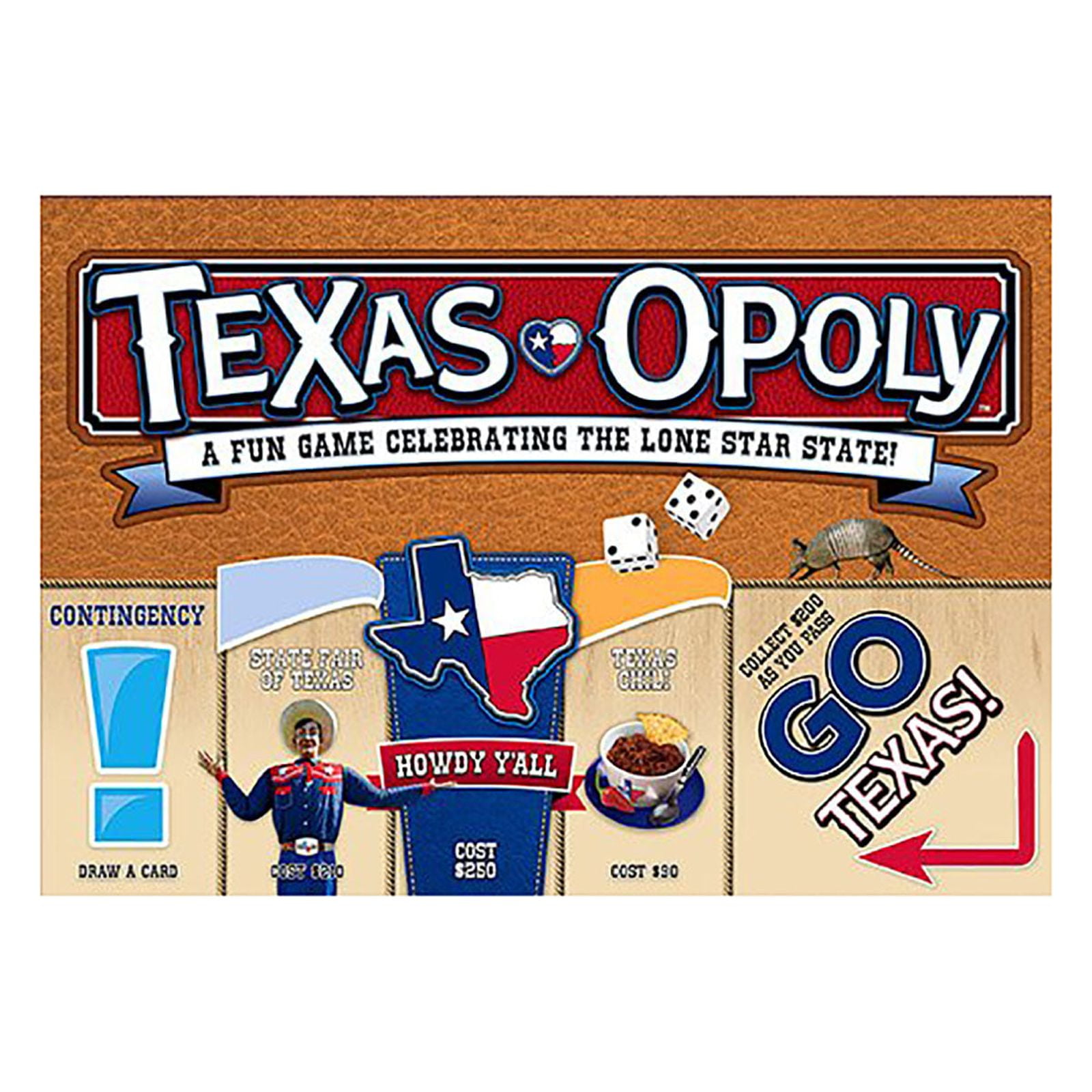Late for the Sky Texas-Opoly Strategy Board Game, for Children Ages 8+