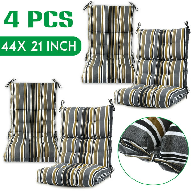 Chair Seat Cushion Outdoor Indoor, High Back Patio Chair Cushions Set Of 4