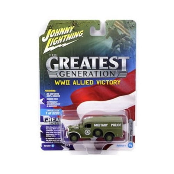 JOHNNY LIGHTNING 1:64 THE GREAT GENERATION WWII ALLIED VICTORY - DODGE WC54 JLCP7066-24